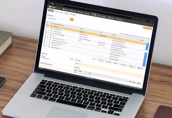 screen showing upgraded Contact Relationship Manager